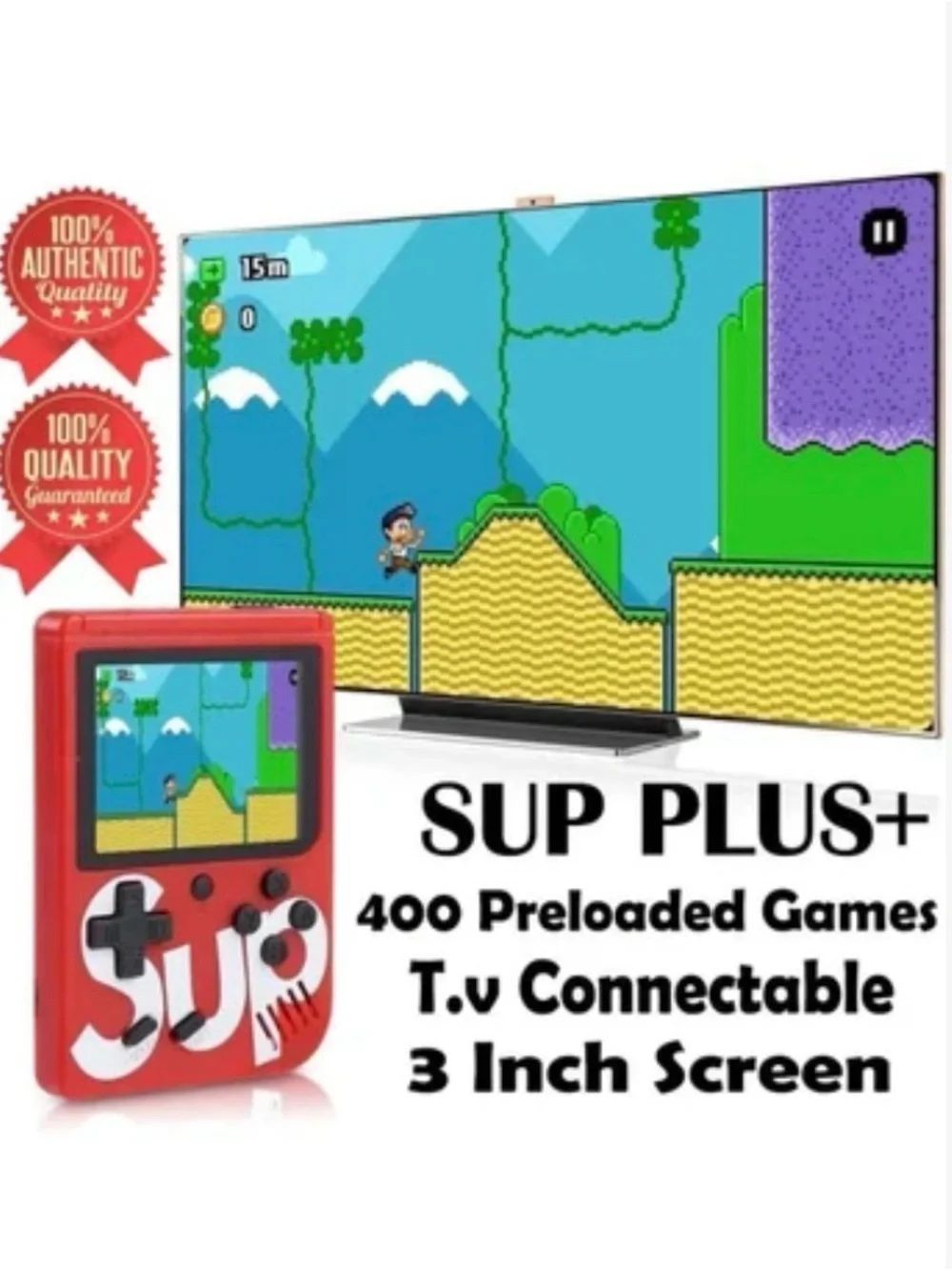 BLACK- Game Box Plus Retro Handheld Game Console
